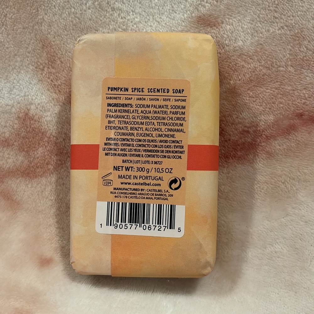 Castelbel Porto Owl Pumpkin Spice Scented Hand Soap Large 10.5oz Bar NWT - Picture 8 of 16